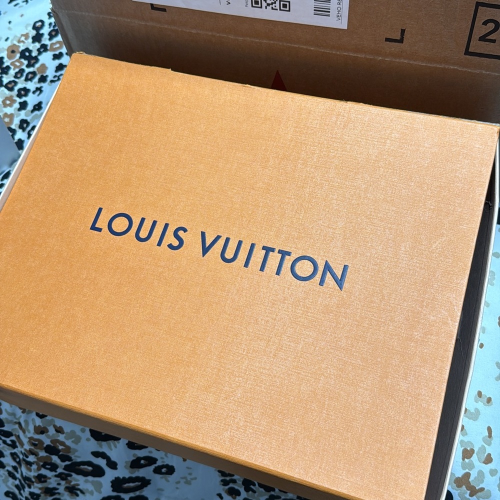 Louis Vuitton Orange Shoe Box